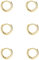 GMEDRIDAS Hoop Earrings Silver 925 Hoop Earrings Gold Small Earrings Set for Women Girls 3 Pairs Men Huggies Small Hoop Earrings Set Dainty Cartilage Tragus Helix Sleeping Earrings 6mm