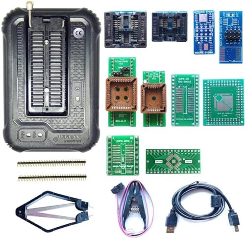 XGOIENZI Xgecu T48 Programmer 10 Adapter TL866II Plus Upgraded Version Xgecu T48 EPROM Programmer TL866-3G IC Bios AVR MCU SPI Nor NAND Flash EMMC Tester Reader Clip