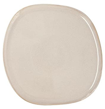 Bidasoa Ikonic Plato Llano Cerámico 26,5x25,7x1.5cm Gres Apto Microondas Borde Fino