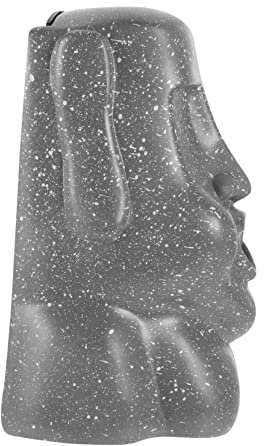 Cabilock Kasten Porträt Der Osterinsel Party-Tissue-Spender Vintage-dekor Lustiger Taschentuchspender Figur Der Osterinsel Kopfstatue Der Osterinsel Moai-statuen Serviette Harz Schreibtisch