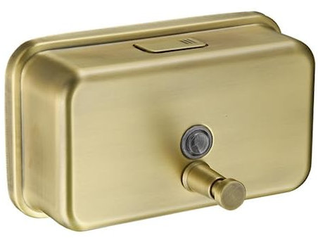 304 Edelstahl Horizontal 1200ml Gold Gebürstet Schwarz Hotel Händedesinfektionsmittel Flasche Toilette Wandmontage Seifenspender (Antik 1200ml)