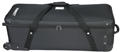 TENBEST 39/100cm Rolling Camera Case Bag for Photo and Video Gear, Photo Studio Trolley Case, Camera Bag with Wheels for Studio Lights, Light Stands, Tripods, Trade Show Case