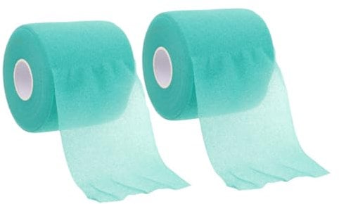 CLISPEED 2 Rolls Adhesive Cohesive Tape Cotton Cohesive Tape Cohesive Sports Tape Skin Protective Protective Gear Wrapped Sponge