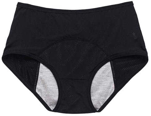 pxjsdwe Periodenunterschwäsche Starke Blutung Damen Baumwolle Stark High Waist 6er Pack Perioden Bademode Zum Schwimmen Bikini Perioden Unterwäsche Saugstark Inkontinenz Slip Menstruationsunterwäsche