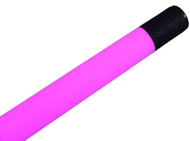 Lichtidee Deluxe Led Leuchtstab softton IP20 63cm violett 10Watt Party Deko Schaufenster farbig bunt mit schwarzem Anschluß Kabel und schwarzer Glitzer Folie