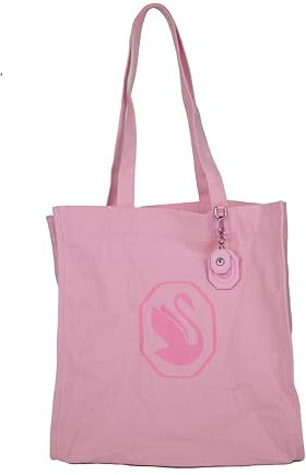 Swarovski Sac fourre-tout en coton avec porte-clés amovible Rose Livré dans une boîte de marque, rose, One Size