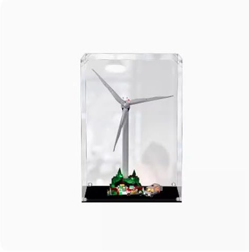 FEIFANBOYANG Vitrine transparente en acrylique pour Lego 10268 - Modèle éolienne - Étanche à la poussière - 3 mm