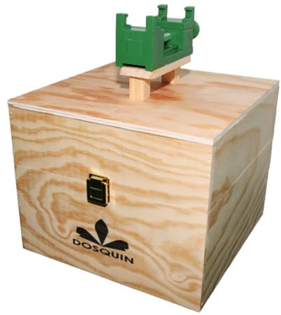 DOSQUIN ECO BOX, Kit de limpieza de zapatillas premium, Incluye Garra Plástico de Sujección Exterior 360°, función para el Cuidado de Botas y Zapatos de Cuero, Caja de Madera ecológica