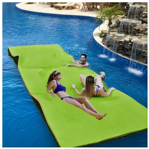 WKXTECZT Matelas Mousse Piscine,Tapis Flottant Piscine pour Adultes, Lac, Piscine, Plage,Yacht,2.7mx1.5mx3.3cm
