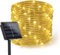 DINOWIN Solar Lichterkette Aussen 5M 50LED Wasserfest Weihnachten Außenlichterkette 8 Modi Lichterschlauch für Garten, Balkon, Terrassen, Weihnachten, Hochzeiten, Bäume (Warmweiß)