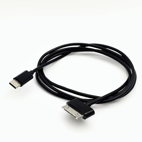 ZHHSUNY 3 pies USB C de 30 pines cable, tipo C de 30 pines adaptador de sincronización y cargador (negro)