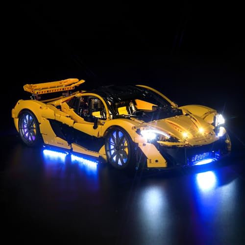 BrickBling LED Light Set Compatible with LEGO McLaren P1 (42172), Decoration Lighting Set for 42172 Technic McLaren P1, Ages 15+