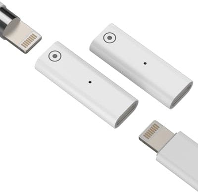 Lightning Adapter Charger for Apple Pencil (Pack of 2) for iPad 1st Generation Stylus Accessory for Apple Replacement Gen 1st Pen Lightning Adapter Charger