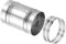 PATIKIL 2.7 Duct Connector, 1 Set Galvanized Iron Duct Coupling Vent Coupler Dryer Pipe Coupling Hose Extension Connector with Duct Clamps for HVAC Exhaust Fan Vent Systems, 4 Long