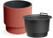 B2C Plant Pots Flower Planter 7 Colours 2 sizes Tall Wavy Plastic Pot Boho Elegant Textured Plastic Lightweight Home Garden Patio (Copper, 30cm - 17L)
