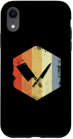 iPhone XR Knife And Cleaver Sketch Meat Person Butcher Case