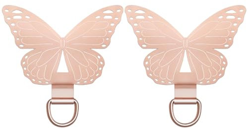 Yamobi 2 Pcs Support de Collier Papillon, Languette de Laisse de Téléphone, Patch de Sécurisation pour Toutes les Coques Complètes de Téléphone, Patchs de Sécurisation de Téléphone, Pads