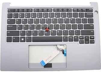 RTDPART Laptop PalmRest&keyboard For Lenovo ThinkPad E14 Gen 5 (Type 21JK, 21JL) English US 5M11L60970 Without Backlight Grey New