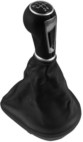 XDETGOK Perilla Cambio Marchas Compatible con Seat para Altea XL 2006 2007 2008 2009 2010 2011 2012 2013 2014 2015 Pomo De Cambio De Marchas para Coche(5 Speed Gear Case)