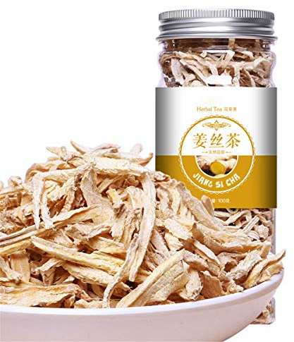 HELLOYOUNG Tisane bio chinoise Aliment vert goût doux ingrédients naturels (100g thé au gingembre)