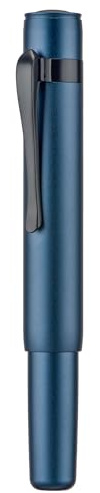 Hong Dian M2 Black Forest Mini Fountain Pen, Long Nib and Elegant Design in Short Travel Aluminium (Midnight Blue)