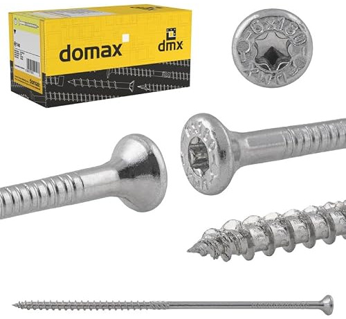 DMX - Torx - Lot de 200 vis à bois - Pour panneaux d'aggloméré - Vis 4,5 x 35 - Vis de construction - Vis pour terrasse - Torx - Vis à tête fraisée