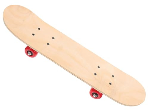 Toyvian Blanko-Skateboard für unlackiertes Graffiti-Deck, leicht und langlebig, für Sommerpartys und Spaß, geeignet für Jungen, zufällige Farbe