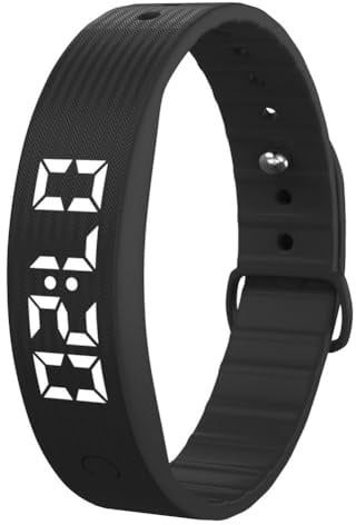 Umllpet Vibrationswecker Armband, Kann 8 Wecker einstellen, Silent Vibrations Wecker Armband, Vibrationsuhr Vibrationsalarm Erinnerung, Töpfchentrainingsuhr, Trinkerinnerung, Pillenerinnerungen