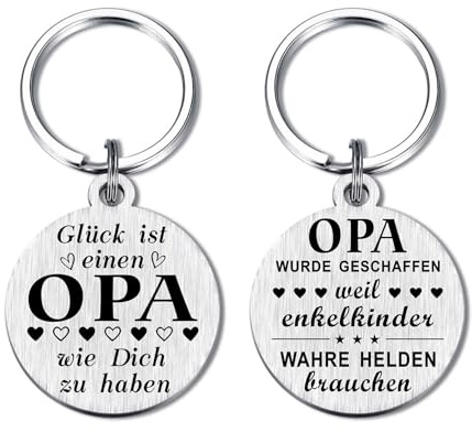 Yobent Opa Geschenk, Bester Opa Schlüsselanhänger von Enkel Enkelin für Geburtstag Weihnachtsgeschenke Adventskalender