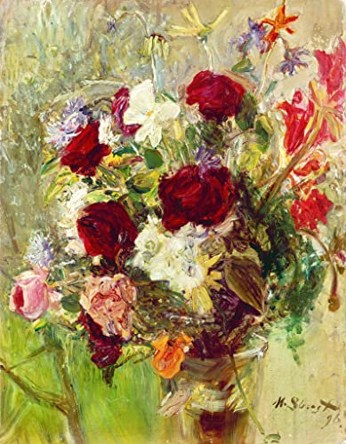 Kunst für Alle Reproduction/Poster: Max Slevogt Bouquet de Fleurs - Affiche, Reproduction Artistique de Haute qualité, 40x50 cm