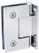 Alise Glass Shower Door Hinges,90 Degree Shower Door Hinges for Bathroom Doors,Heavy Duty Stainless Steel Wall to Glass Frameless Shower Doors Hardware Replacement Part,Polished Chrome (1P)