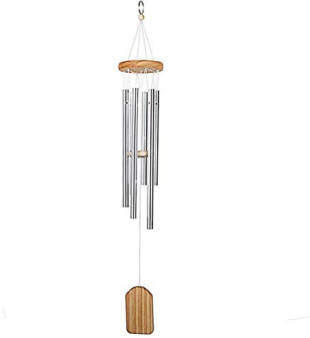 juanxian Feng Shui Windspiel, Kupfer, 5 Stangen, Metall, silberfarben