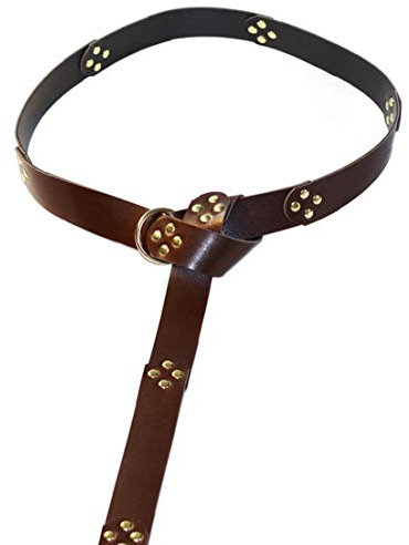 Bontand Unisex Leder-ring Gürtel Mittelalterlicher Cosplay Viking-kampf-kostüm Zubehör Ritter Gürtel Geschenk