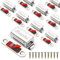 Mousike Cabinet Magnets Magnetic Door Catch Stainless Steel Door Magnet for Kitchen Bathroom Cupboard Wardrobe Closet Closures Cabinet Door Drawer Latch 20 lbs(10Pack)