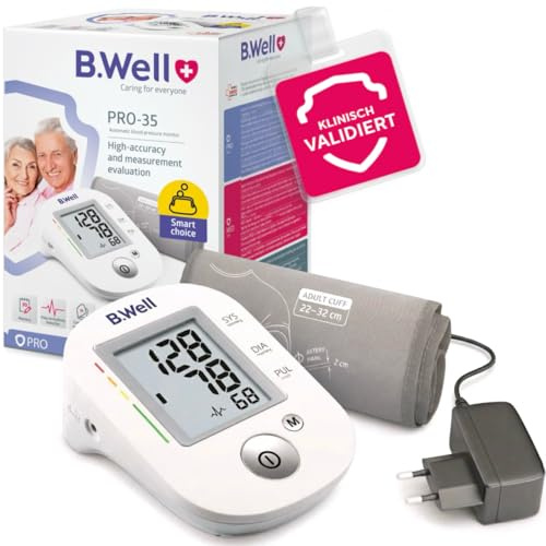 B.Well PRO-35 Tensiomètre automatique - Mesure tension, mémoire 30 valeurs