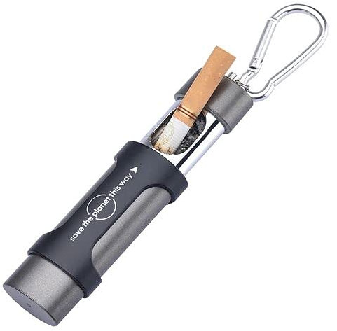 Taschen-Aschenbecher + Karabiner, Mini-Aschenbecher Karabiner, Taschenascher + Karabiner, Mobiler Aschenbecher + Karabiner, Reiseaschenbecher + Karabiner, Tragbarer Aschenbecher + Karabiner