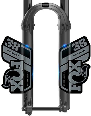 BINGYUAN Fahrradgabel Aufkleber F-O-X 38 Vordere Gabel Aufkleber Mountainbike Vordere Gabel Aufkleber F-O-X Vordere Gabelaufkleber Fahrradbeschichtung (Color : Dark Gray)