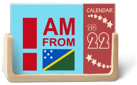 I Am From mon Islands 2022 Tischkalender Planer 12 Monate