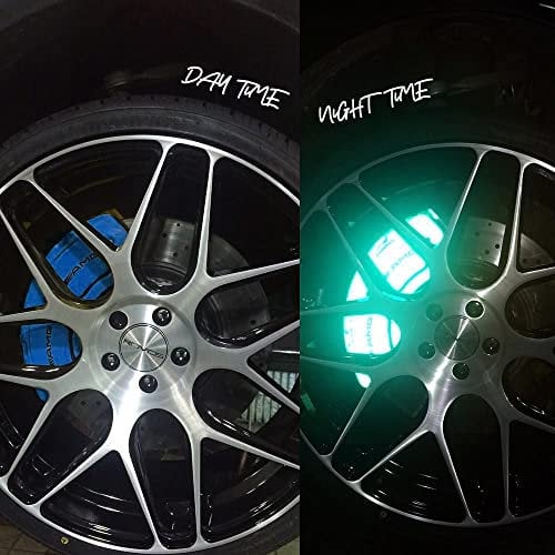 WRAPSHOP PREMIUM Reflective Brake Caliper, Self-Adhesive, Vinyl Wrap Kit (BLUE)