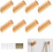 8 Pezzi Ganci da Parete in Legno Cilindrici, Appendiabiti per Ingresso, Camera da Letto, Soggiorno, Corridoio - per Appendere Borse, Vestiti, Cappello, Sciarpe
