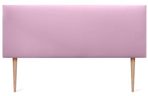 DHOME Testiera in Similpelle o TessutoAQUALINE liscia con gambe Testiera imbottita Testiera letto di lusso (160x105cm con Gambe (Letti 150/160), Similpelle Rosa)