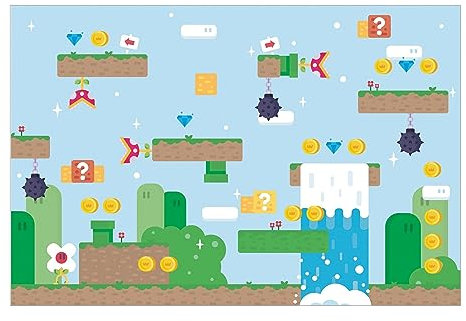 micasia Papier peint panoramique jeux vidéo Retro Game classique 320 x 480 cm Papier-peint-intissé Déco Murale XXL Premium Tapisserie