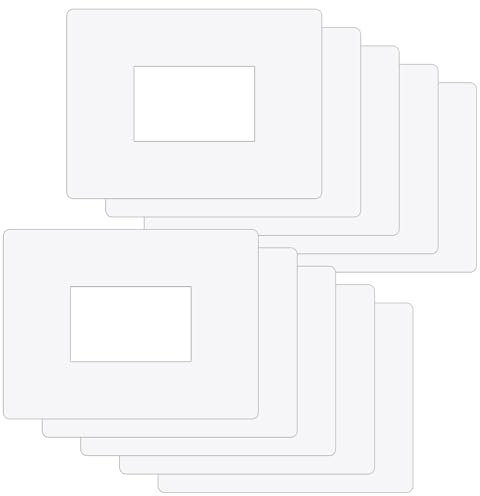 ilSALVAMURO® - 10 salvavidas transparentes para interruptores rectangulares de 1,2,3 módulos, 1 mm de grosor, rígidos para placas de interruptores - Protector de pared para interruptores (10 unidades)
