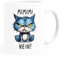 MoonWorks® Tasse Morgenmuffel Katze Bürotasse Spruch lustig Guten Morgen MiMimi Montag personalisiert eigener Text MiMiMi weiß/blau standard