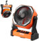 VEVOR Standventilator 219 x 98 x 258 mm Tischventilator Lüfter 138 CMF Ventilator mit 4 Geschwindigkeitsstufen Akku Ventilator 20000 mAh für Outdoor-Aktivitäten wie Camping Angeln Reisen