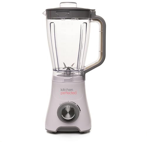 KitchenPerfected 500w 1.5Ltr Table Blender - 2 Speed Settings - Pulse Setting - 50ml Measuring Cup - Plastic Jug - White - E5015WH