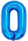 Vthoviwa 32 Zoll Luftballon Zahlen 0 Blau, Luftballon 0. Geburtstag Foil Ballon, 0123456789,10-19,20-25,30,40,50,60,70,80,90, Folienballon 0 Party Dekoration