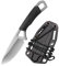 TNSLAND Tanto Messer, Edc Messer Neck Knife Mini Messer, Outdoor Messer Feststehend, 135mm Tragbares Neck Knife Messer mit Kunststoffscheide und Kugelkette für den Einsatz im Freien Selbstverteidigung
