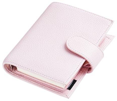 Moterm Pocket Regular Ringe Planer - Echtes Leder Binder Organizer (Kiesel-Quarzt, 19mm Ring)