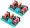 Guihydur 2X 150W Lautsprecher Frequenzweiche 3 Wege Hoch-Niedrig 4-8 Ohm Frequenzweiche für Lautsprecher